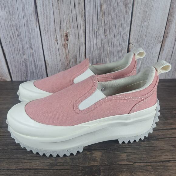 Converse Run Star Hike Slip On Platform Renew Natural Dye Low Top Women's Sz 6 - Picture 1 of 9